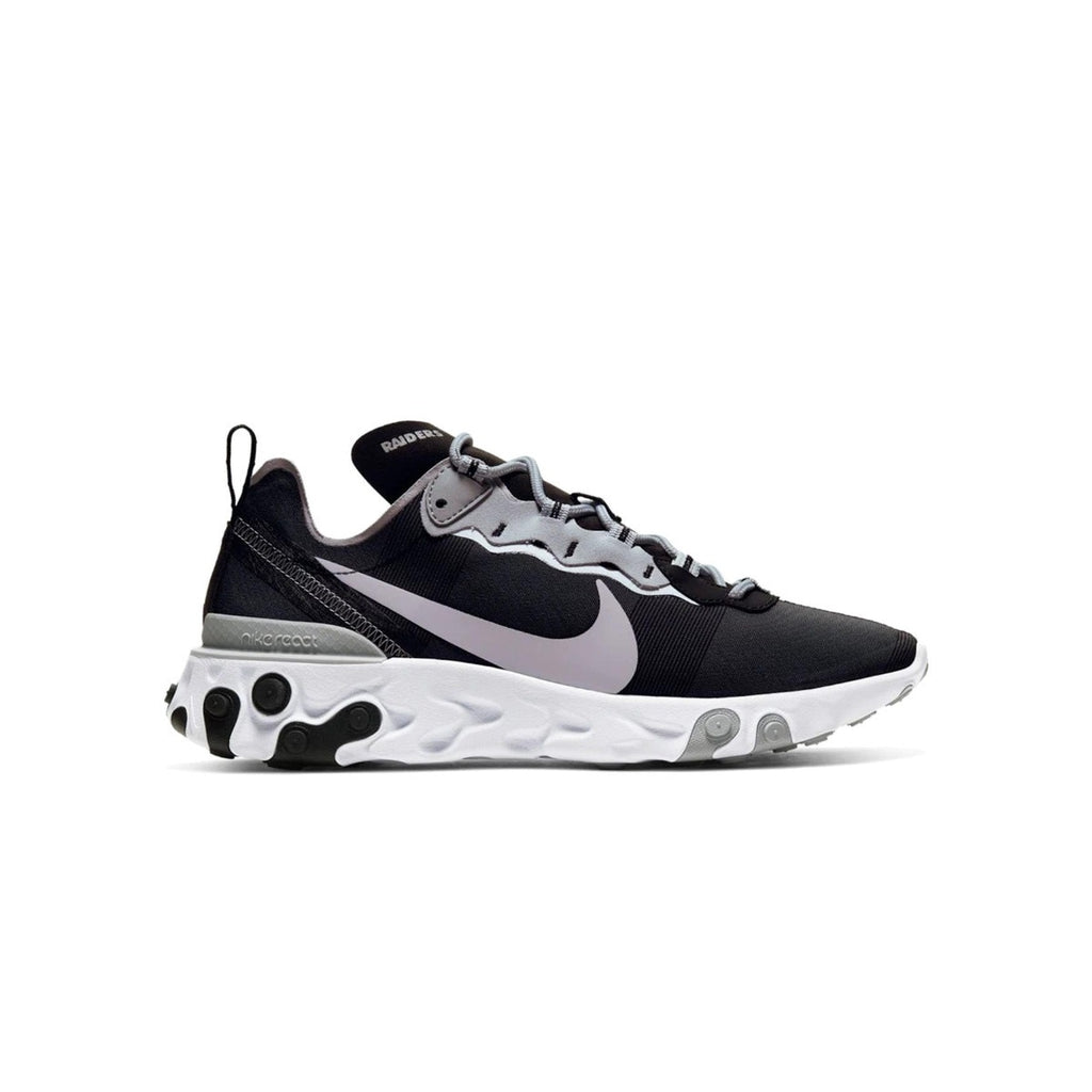 Nike NFL x React Element 55 Oakland Raiders CK4803-001 Black/White Mens Sz 9