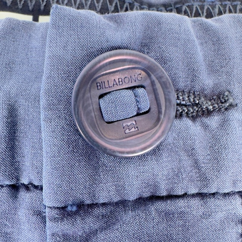 Billabong New Order X OverDye Hybrid Shorts Flat Front Belted Indigo Mens 28