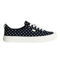 Cariuma Unisex Oca Low Canvas Sneaker Shoes Black White Polka Dots Size 4.5/6