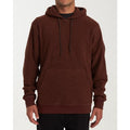 Billabong Outpost Pullover Sweatshirt Hooded Jacquard Fleece Orange Mens Size S