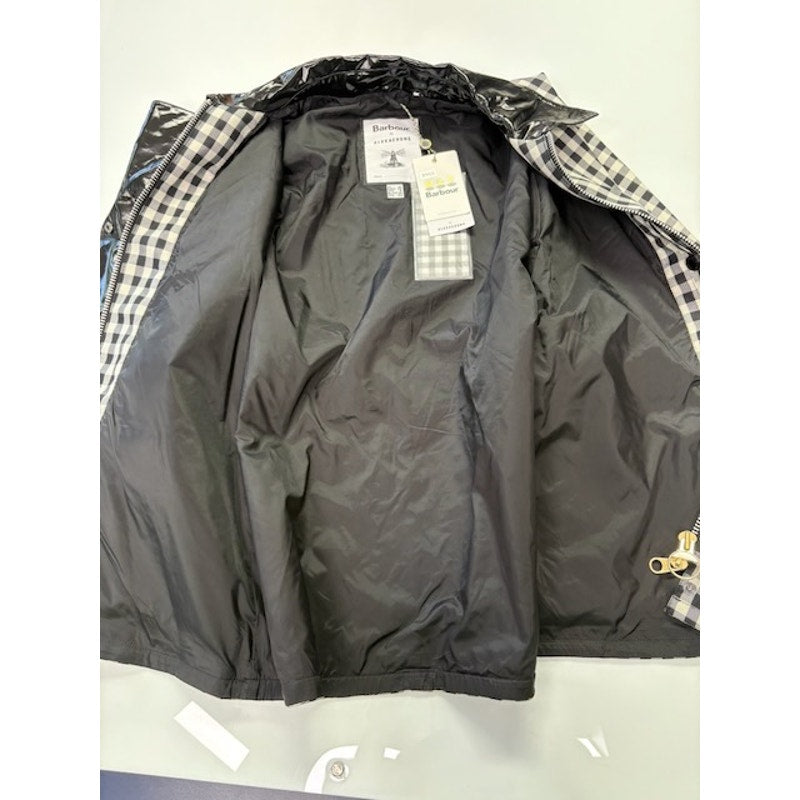 Barbour by ALEXACHUNG Ivy Casual Jacket Northumbria Check Black/White Size 8