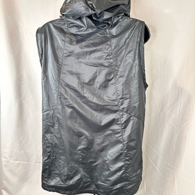Under Armour Run True Vest Full Zip Hooded Windbreaker Black Womens Size M