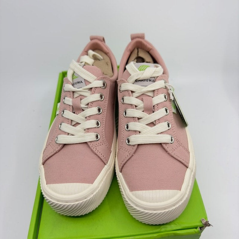 Cariuma Oca Low Top Lace Up Canvas Sneakers Shoes Rose Pink Unisex Size W6.5 M5