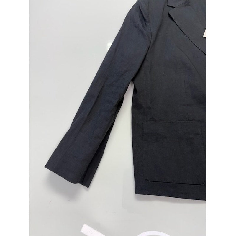 Theory Shrunken Split Cuff Two Button Blazer 3/4 Sleeve Womens Gray Size 4