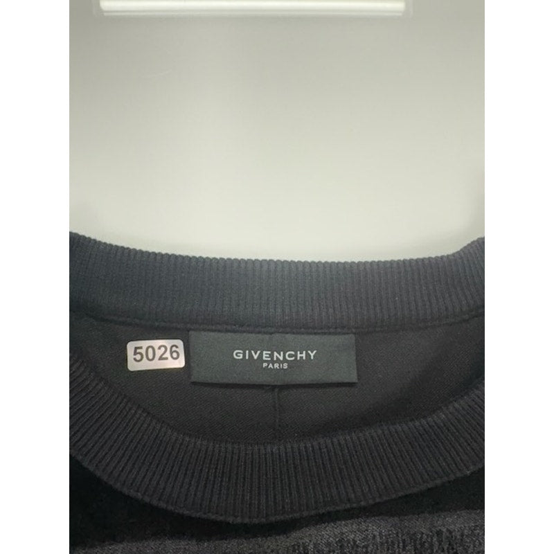 Givenchy Flag-Print Fleece-Back Jersey Sweatshirt Gray/Black Mens Size XL