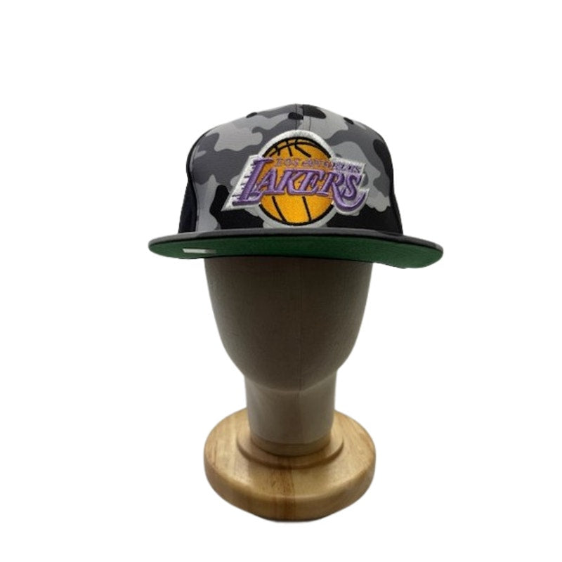 Mitchell & Ness Los Angeles Lakers Snapback Camo Black Gray Unisex OSFM