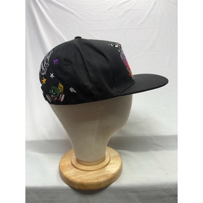 Looney Tunes Baseball Cap Snapback Space Jam Style Black Unisex One Size