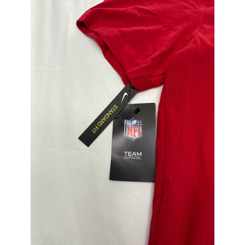 Nike Dri-Fit NY Giants Football Graphic T-Shirt Short Sleeve Red Mens Size M