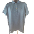 Lacoste Flowing Stretch Cotton Piqué Soft Polo Relaxed Fit Azurite Womens Size XS