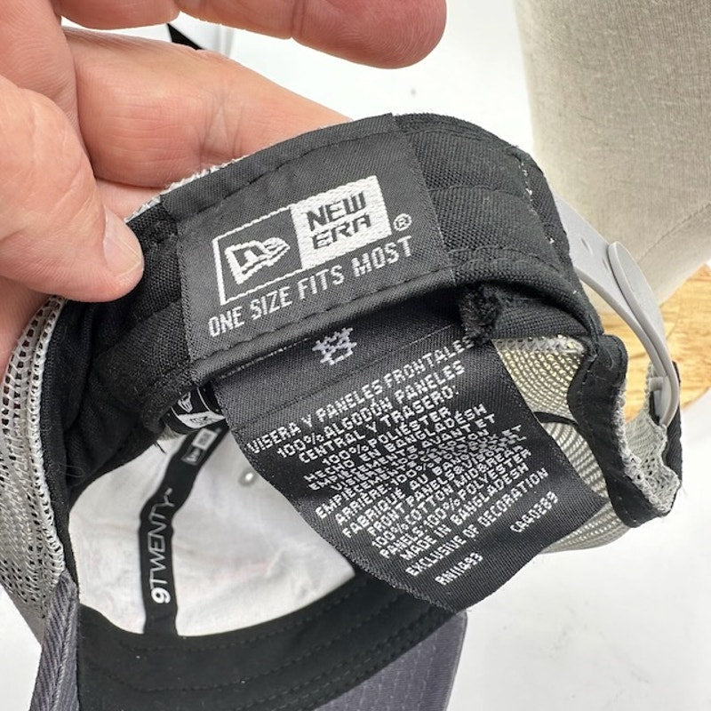 New Era 9Twenty New England Patriots Snapback Trucker Cap Gray Mens OSFA