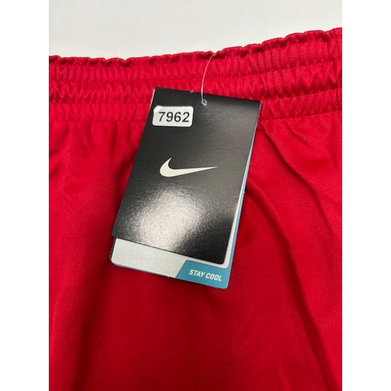 Nike Dri-FIT Sports Activewear Shorts Elastic Waist Red/White Mens Size L