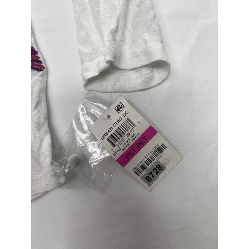 Inc International Concepts Embroidered Cold-Shoulder Top White Womens Petite
