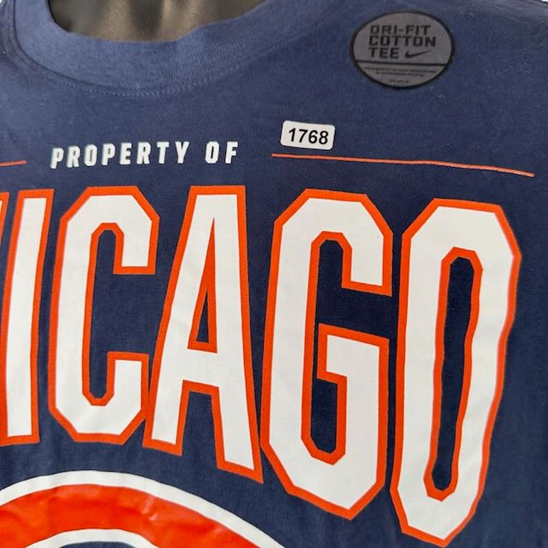 Nike Dri-Fit NFL Chicago Bears Property Of Performance T-Shirt Navy Size Size M