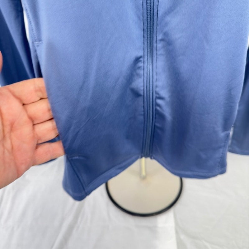 Under Armour UA Full-Zip Jacket Long Sleeve Mock Neck Fitted Light Blue M