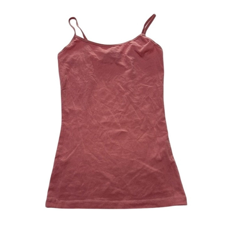 Planet Gold Scoop‑Neck Basic Cami Tank Top Adjustable Strap Pink Womens Size X