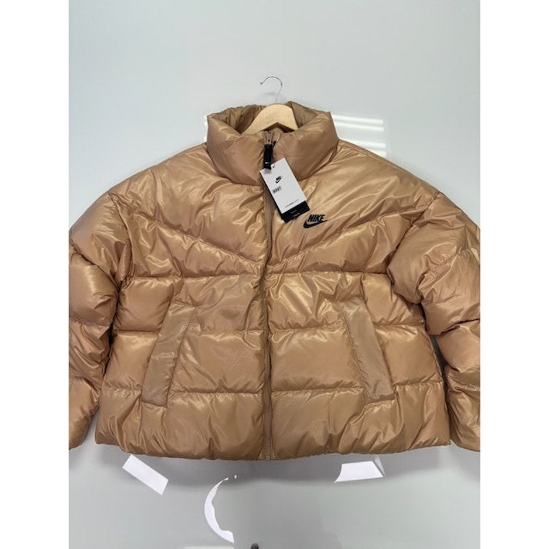 Women's Nike City Series Therma Jacket Tan DH4079-200 NWL Gold Tan Large Womens