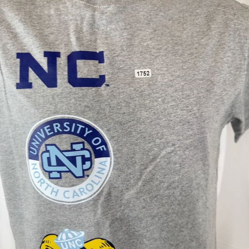 Mitchell & Ness City Collection North Carolina Tar Heels Tee Gray Mens Size XS