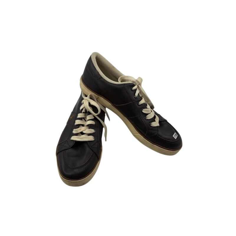 Polo Ralph Lauren Leather Sneakers Lace-Up Low Top Shoes Brown Mens Size 9