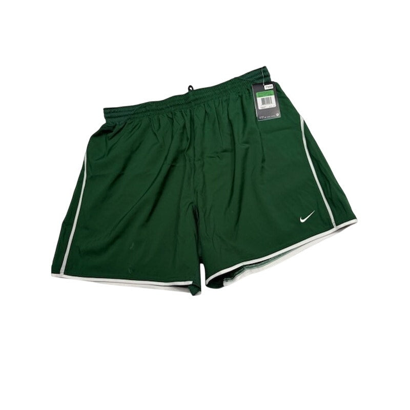 Nike Dri-FIT Athletic Activewear Shorts Elastic Waist Green/White Mens Sz XL