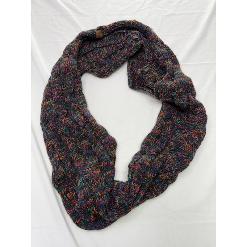 C.C Exclusives Knit Infinity Scarf Chunky Winter Loop Cozy Multicolor One Size