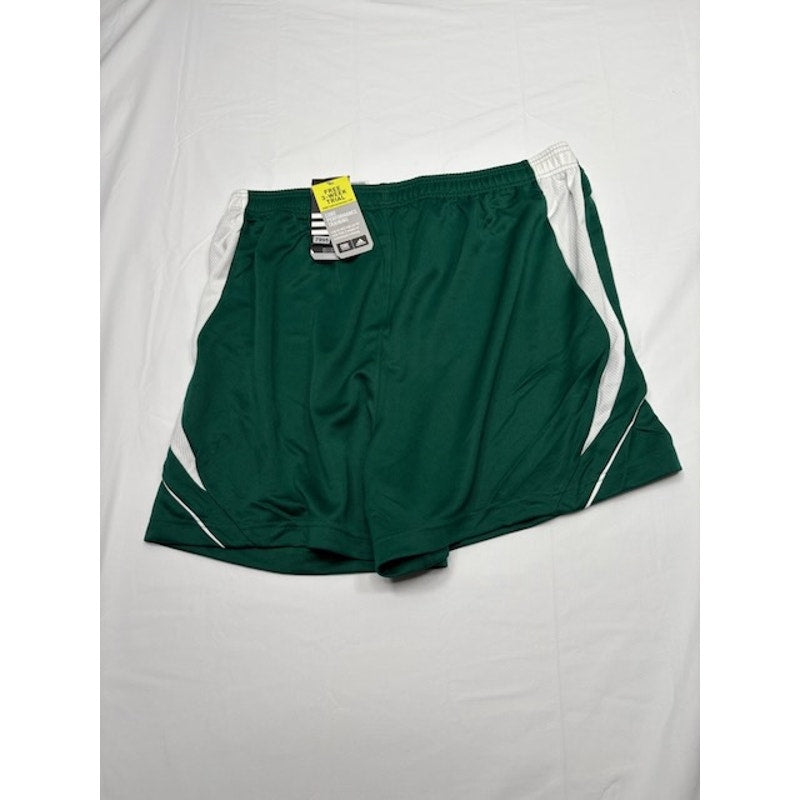 Adidas Multi Sport Shorts Climacool Elastic Waist Green/White Womens XL