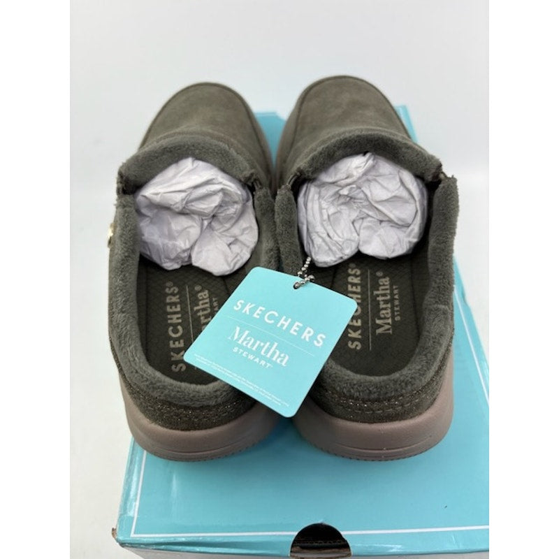 Skechers Martha Stewart Easy Going Comfy Feeling Clog Shoes Olive Womens 5