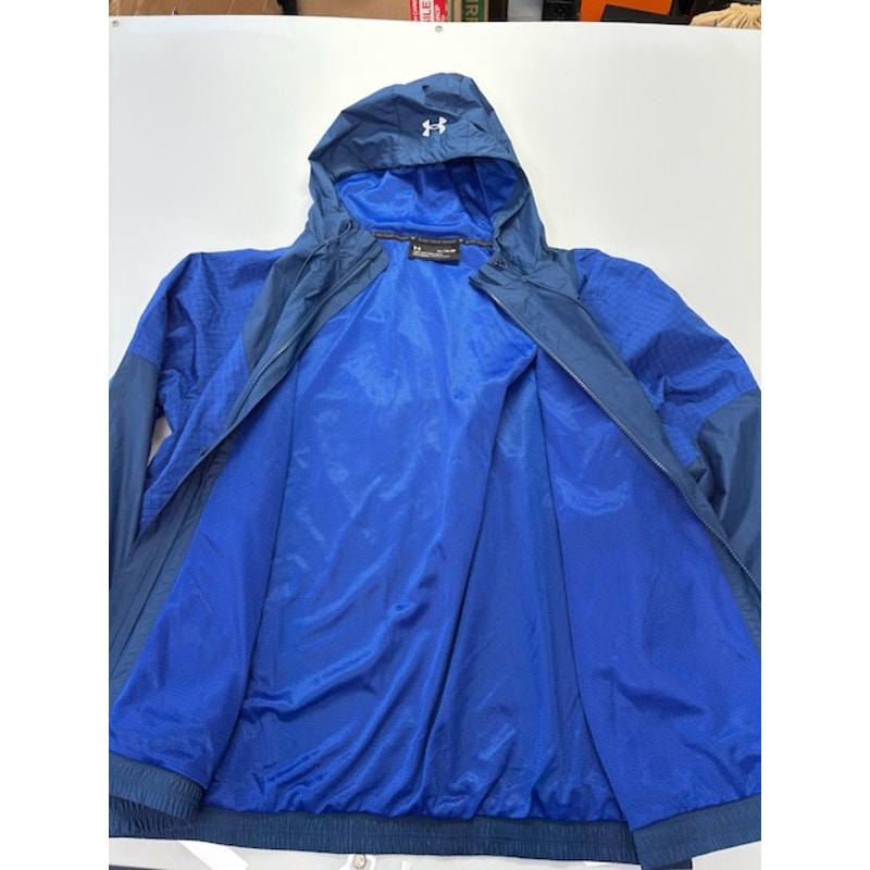 Under Armour Project Rock Storm Windbreaker 1367075-404 Blue Mens Size XL