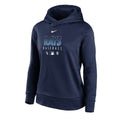 Nike MLB Tampa Bay Rays Authentic Performance Hoodie Pullover Navy Womens Size S