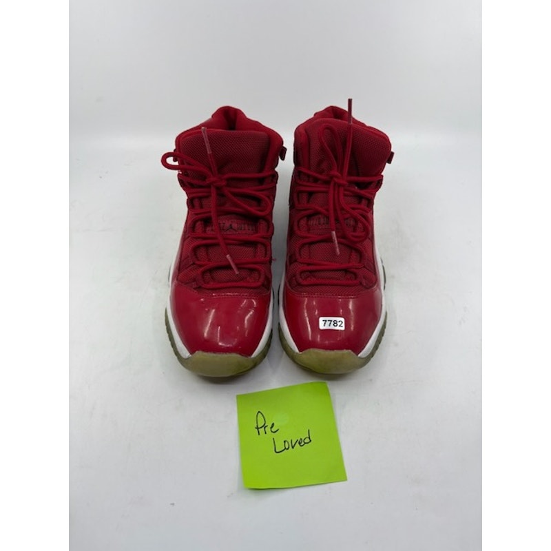 Nike Air Jordan 11 Retro Win Like 96 Basketball Shoes 378037-623 Red Youth 6.5Y