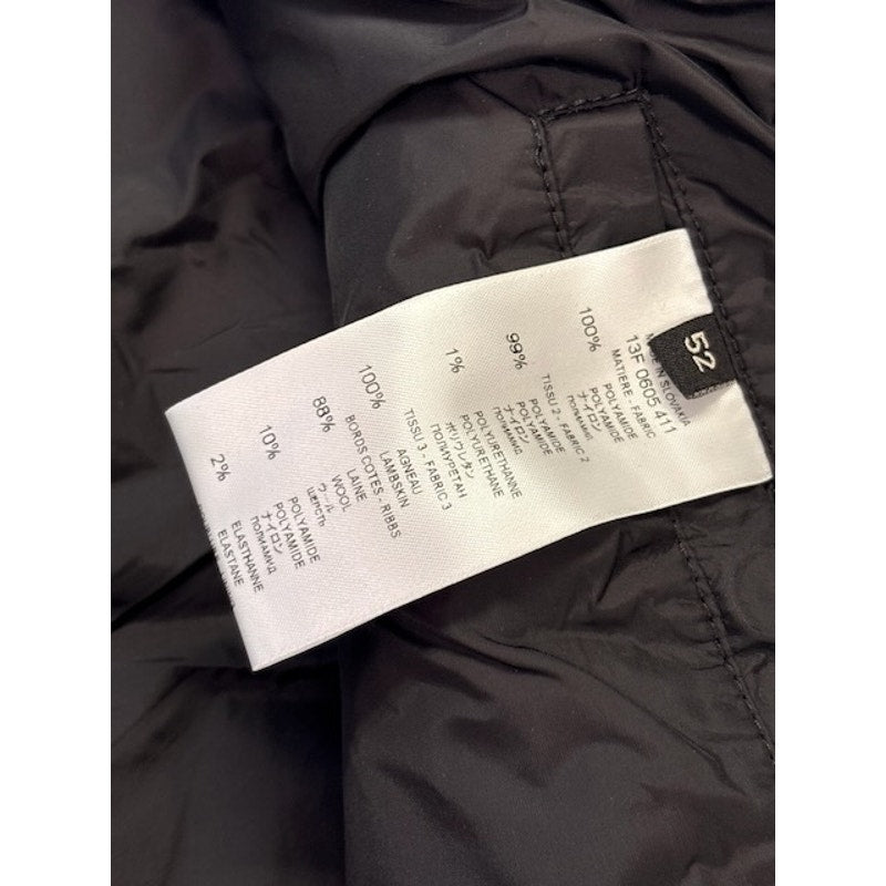 Givenchy Plaid Down Quilted Vest Full-Zip Pockets Black/Multicolor Mens Size 52