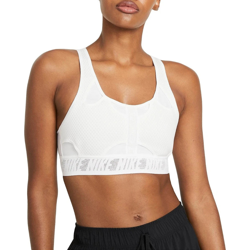 Nike Swoosh UltraBreathe Padded Sports Bra CZ4439-100 Womens White Size M