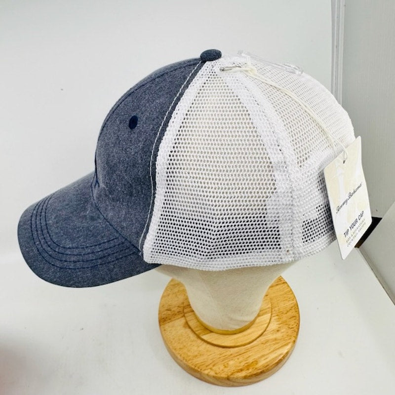 Tommy Bahama Tip Your Cap Margarita Trucker Snapback Cap Blue Mens One Size