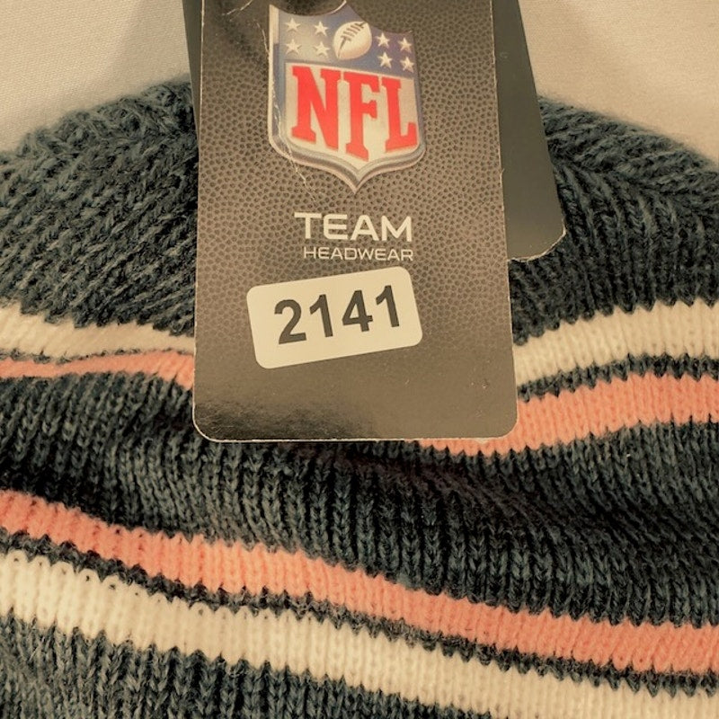 '47 Brand NFL New York Giants Cuffed Knit Beanie Striped Blue Pink Unisex One Size