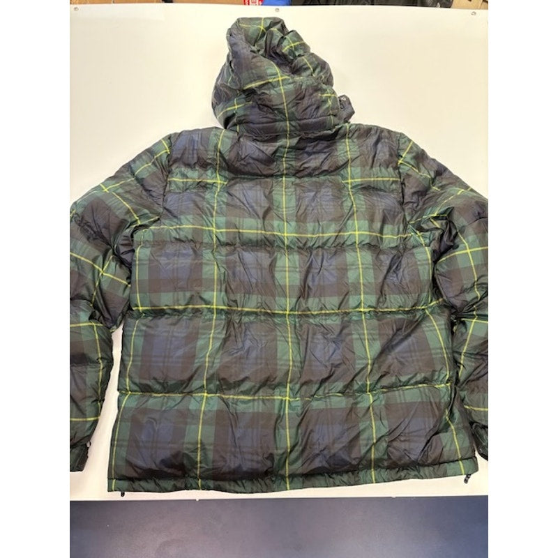 POLO Ralph Lauren Plaid Down Filled Hooded Puffer Jacket Green/Multi Mens XL