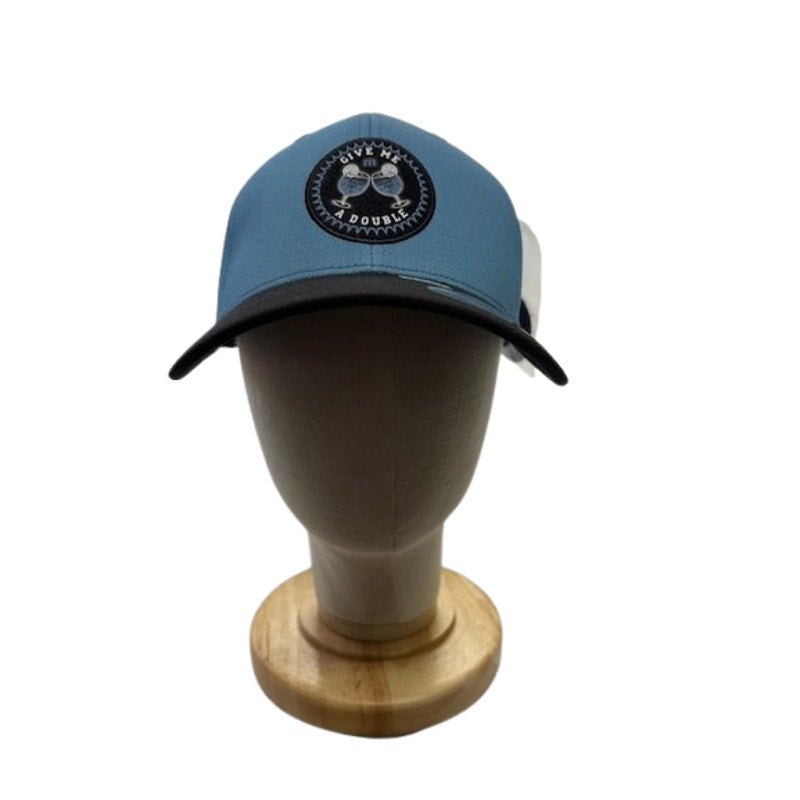 Melin Double Drink Flexfit 110 Snapback Hat Blue Black Logo Unisex OSFM