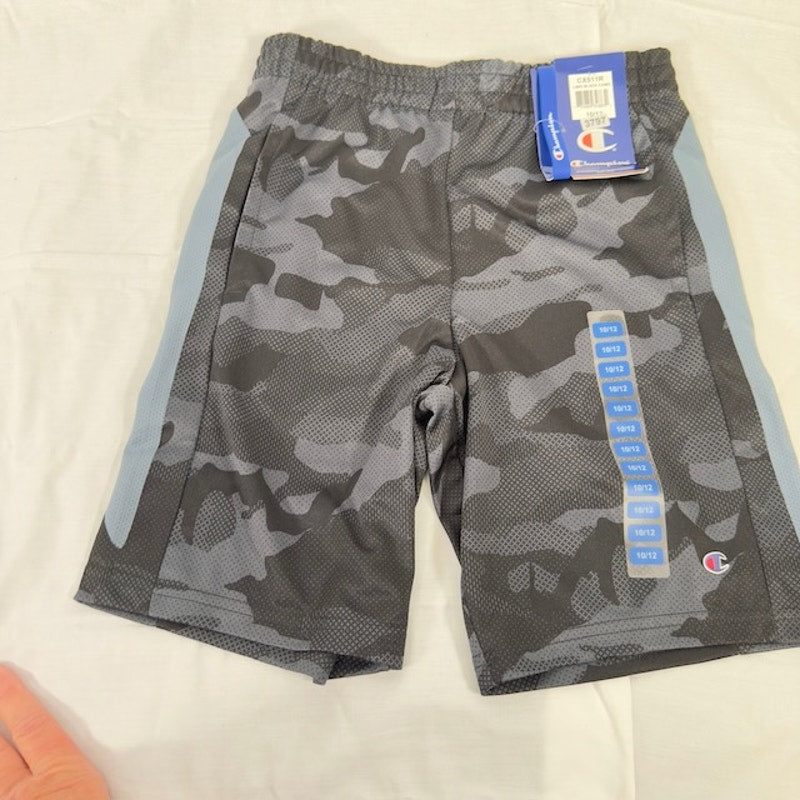 Champion Limo Sweat Shorts Pull On Pockets Camouflage Black Boys 10/12