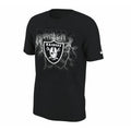 Nike Las Vegas Raiders Thunderbolt Performance T-Shirt Dri Fit Black Mens Size L