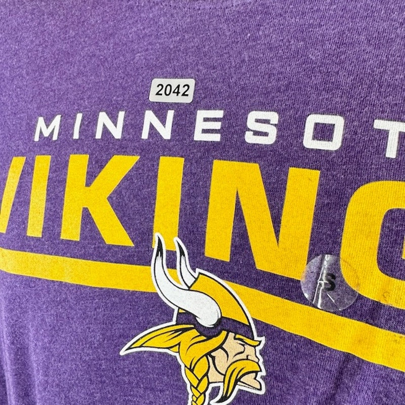'47 Brand NFL Minnesota Vikings T-Shirt Short Sleeve Crewneck Purple Mens Size S
