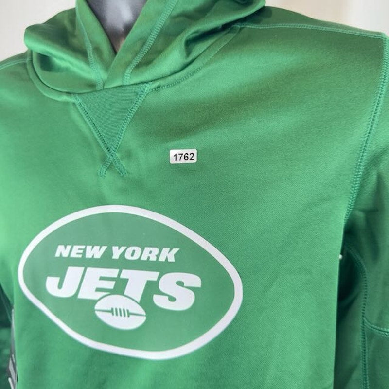 Nike NFL New York Jets Primary Logo Performance Pullover Hoodie Green Boys L