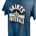 NFL Team Apparel New Orleans Saints T-Shirt Short Sleeve Blue Mens Large