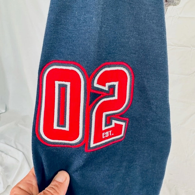 Ultra Game NFL  Full Zip Houston Texans Varsity Hoodie Gray Mens Size XL