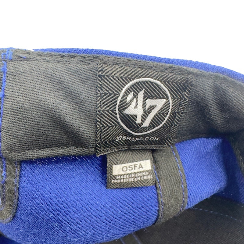 47 Brand Mens NBA MVP DP Dallas Mavericks Team Logo Adjustable Cap Royal Blue