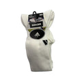 2 Pairs Adidas Soccer Socks Over The Calf White/Black Mens Shoe Size M 5-8.5