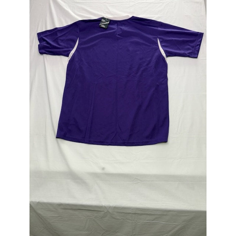 Umbro Azul Soccer Jersey Shirt Short Sleeve V-Neck Purple/White Mens Size L