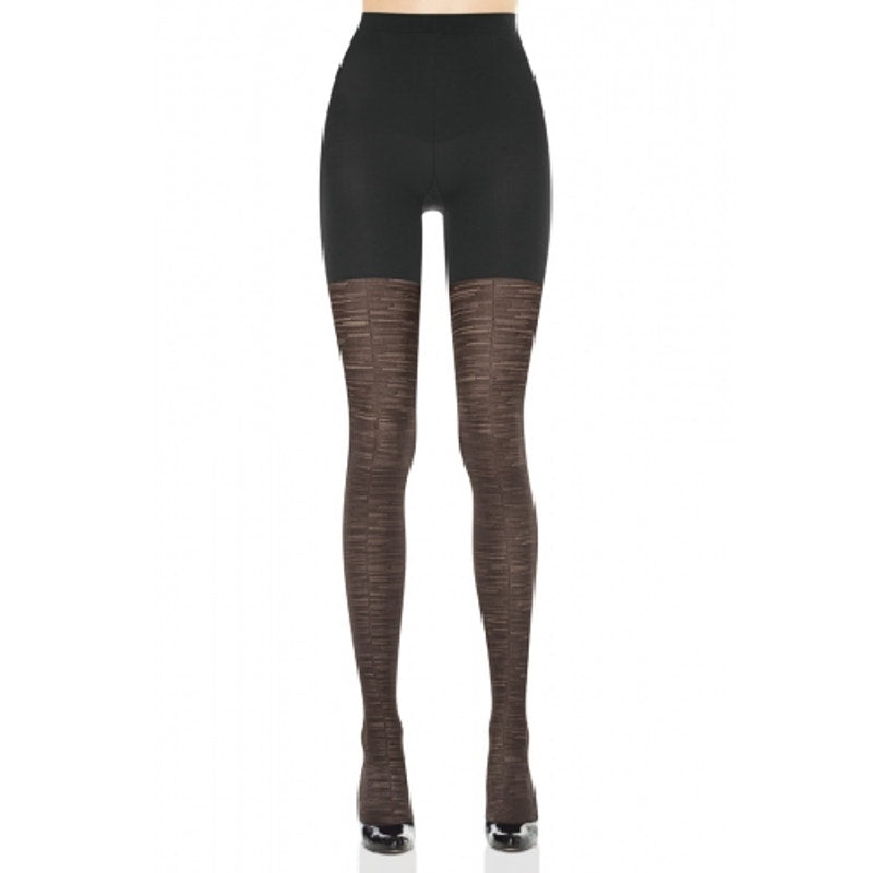 SPANX Tight-End-Tights Patterned - Sweater Stripe Shapewear Black Size B