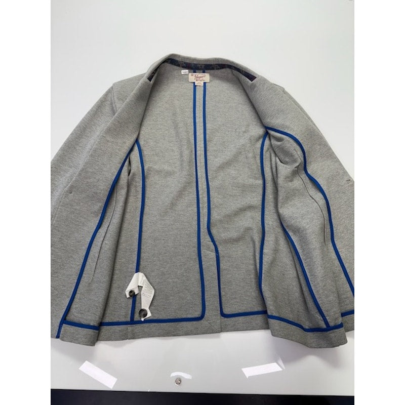 Penguin Sport Jacket Two Button Front Elbow Patch Wool Blend Gray Mens Size XXL