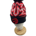 New Era Toronto Raptors Beanie Hat Cuffed Knit Pompom Mens Red Black OS