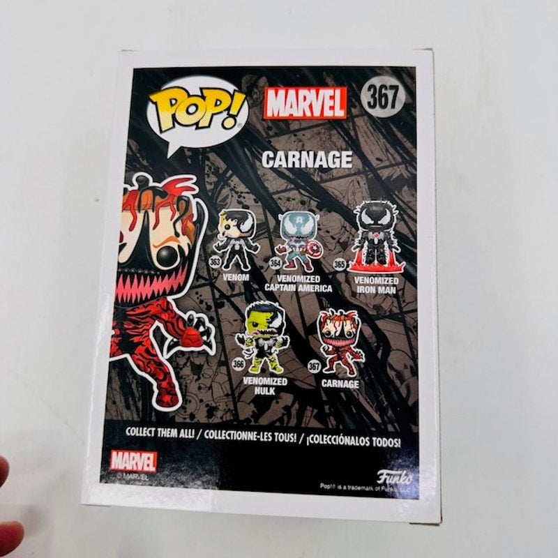 Funko Pop Marvel Venom Carnage Bobblehead #367