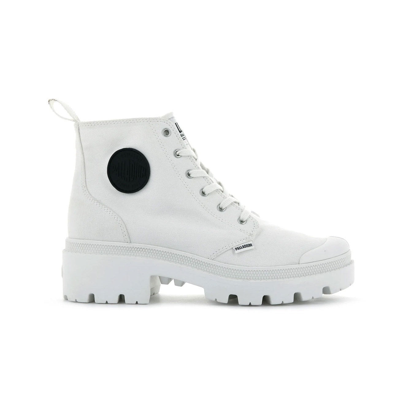 Palladium Pallabase Twill Ankle Boots 96907-116-M Star White Womens Size 10