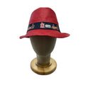 Shane Co St. Louis Cardinals Straw Fedora Hat MLB Red Unisex Adult Size 58